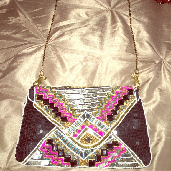 Hand beaded bag