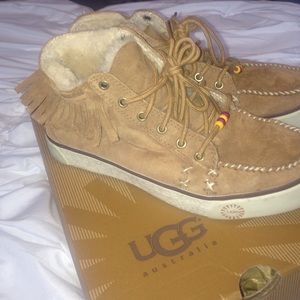 Ugg fringe sneakers