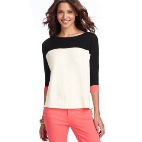 LOFT Colorblock Sweater Top!
