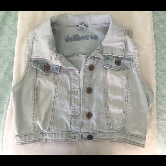 light denim vest | size small | worn once - Picture 1 of 2