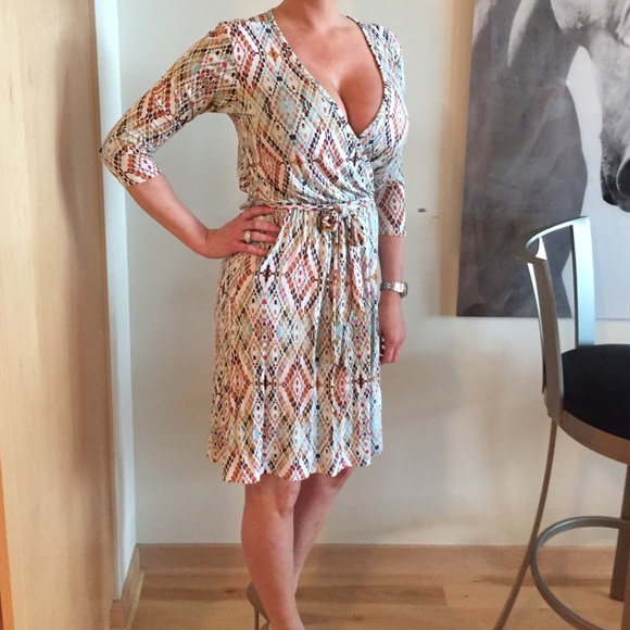 Multi colored Wrap dress