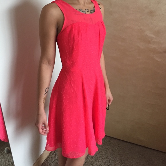 Coral dress