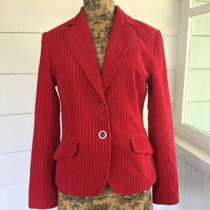 Red Corduroy Blazer