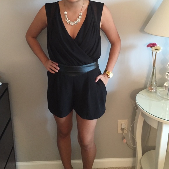 Silence + Noise Black Romper - Picture 2 of 3