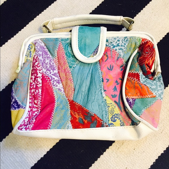 Vintage Patchwork Leather Tote