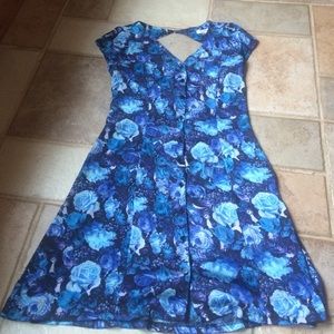 Urban Outfitters blue flower dress
