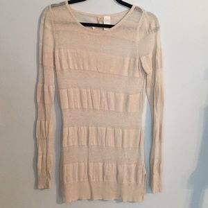 Francesca's Sheer Long Sleeve Tunic