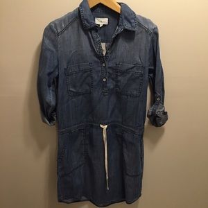 NWT Lou & Grey Chambray Dress