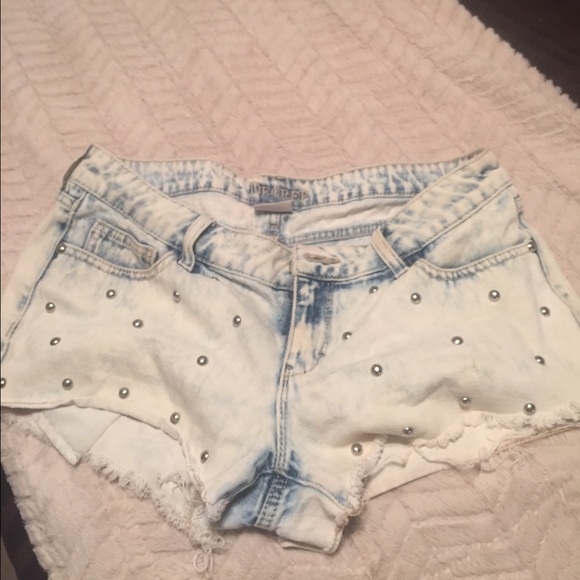 Selling these cute studded shorts.