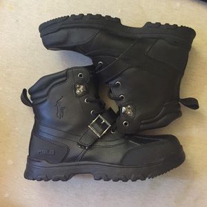 RALPH LAUREN POLO BOOTS BLACK