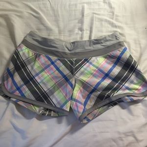 Lululemon plaid shorts