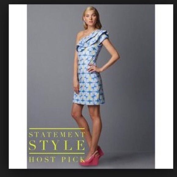 Lilly Pulitzer Sandra Dress Blue Butterfly - Picture 4 of 4