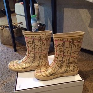 Coach rain boots
