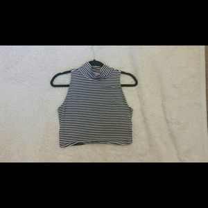 striped crop top