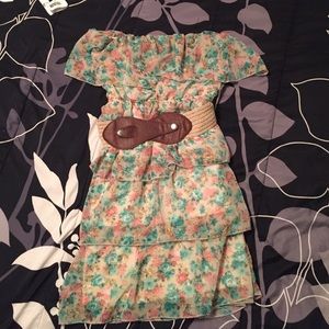 Strapless Dress, Belt included