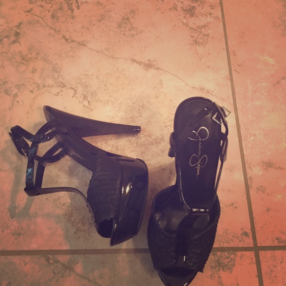 Sexy Jessica Simpson platform heels