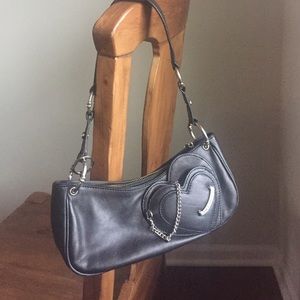 Juicy couture leather black shoulder/hand bag