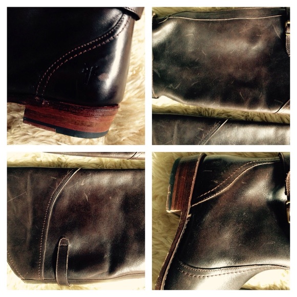 Make offers! FRYE Dorado Riding Boots Dark Brown 7 - Picture 2 of 4