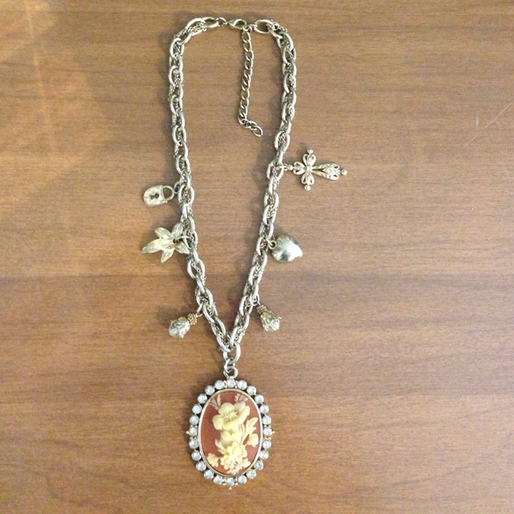 Vintage charmed pendant necklace
