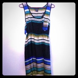 Wet Seal Multi-color Striped Dress