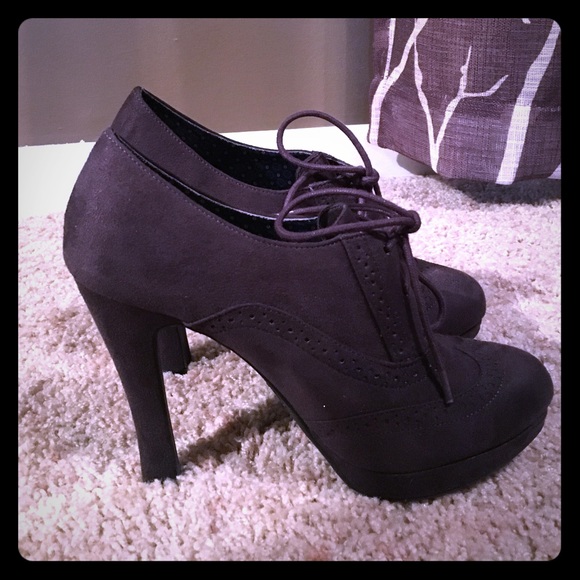 ❌FINAL PRICE❌Charcoal grey suede booties
