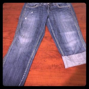 Silver Suki Twisted Capris