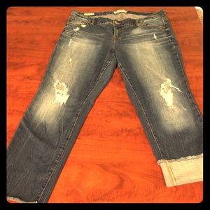 Torrid Distressed Boyfriend Capris