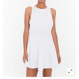 American Apparel Ponte Skater Dress size XS white
