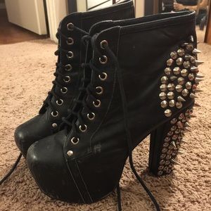 Authentic Jeffrey Campbell Spiked Lita platforms