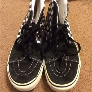 Checkered Vans Off The Wall women's size 8