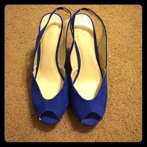 Royal blue heels