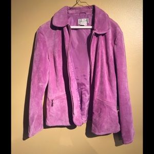 Suede lavender purple jacket
