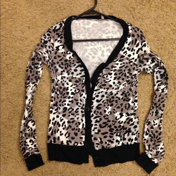Leopard print cardigan