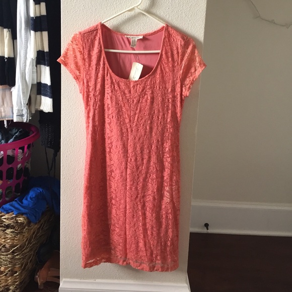 Forever 21 pink lace body on dress