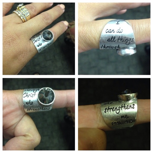 "Philippians 4:13" Promise Ring" - Picture 4 of 4