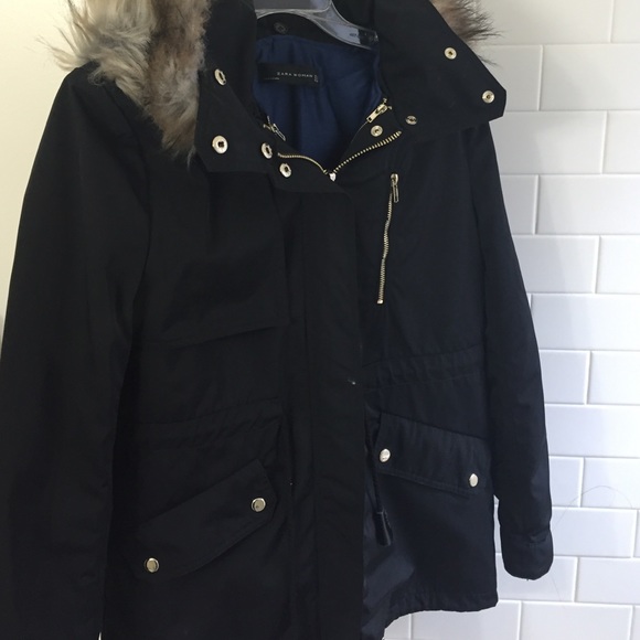 Zara lined black jacket