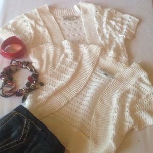 Cropped Crochet Shrug