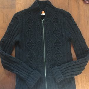 Cynthia Steffie black cardigan sweater