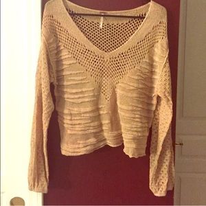 FP Beige Pullover Sweater
