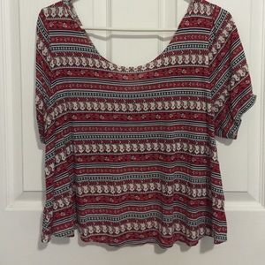 Patterned Crop Top