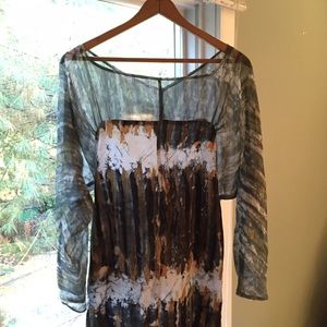 Osei Duro Sheer  Batik Dress