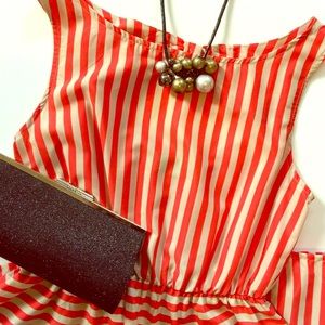 🌟Weekend sale! Orange stripe dress