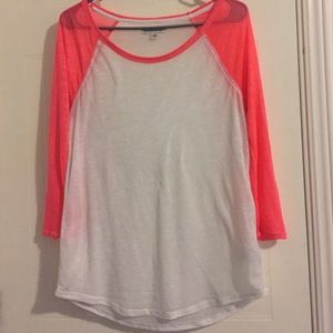 Sheer American Eagle Baseball Tee