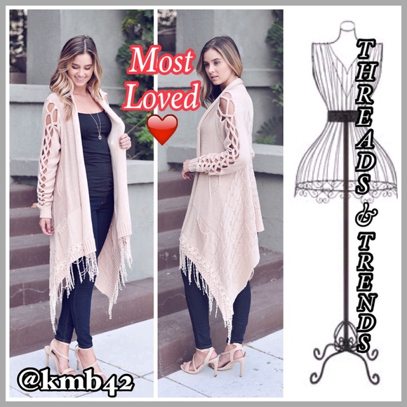 Threads & Trends Sweaters - 5🌟Restocked! Braided Fringe Cardi