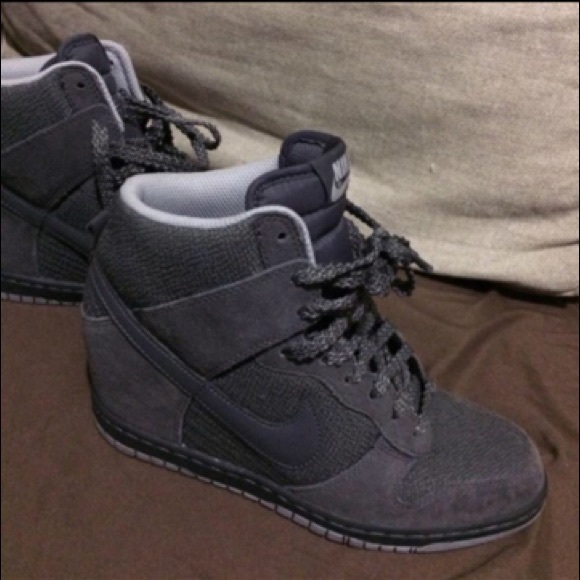 Grey Nike Wedge sneakers