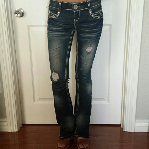 EUC Almost Famous Denim Pants