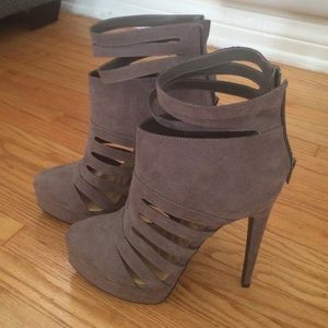 JustFab Caged Booties