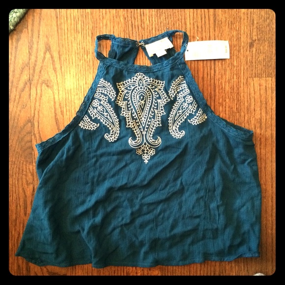 Blue Pacsun crop top! New with tags.