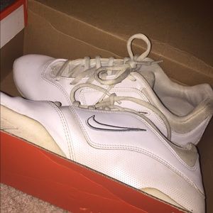 Nike cheer shoes with color inserts