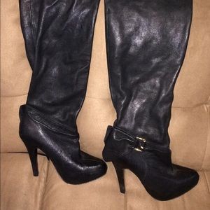 Black high boots size 8.5